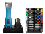 Cordless MAX Dog Clipper with Number 10 Blade, 8 Metal Comb Guides & 2 Batteries- Premium All-Day Professional Cordless Clipper