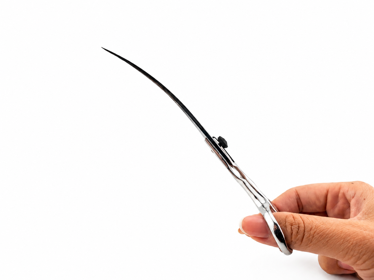 ESSENTIALS - 7.5" Curved Scissors | Right Handed BLACK