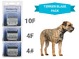 Triple Clipper Blade Pack for Terrier (10F, 4F, 4#) - Masterclip